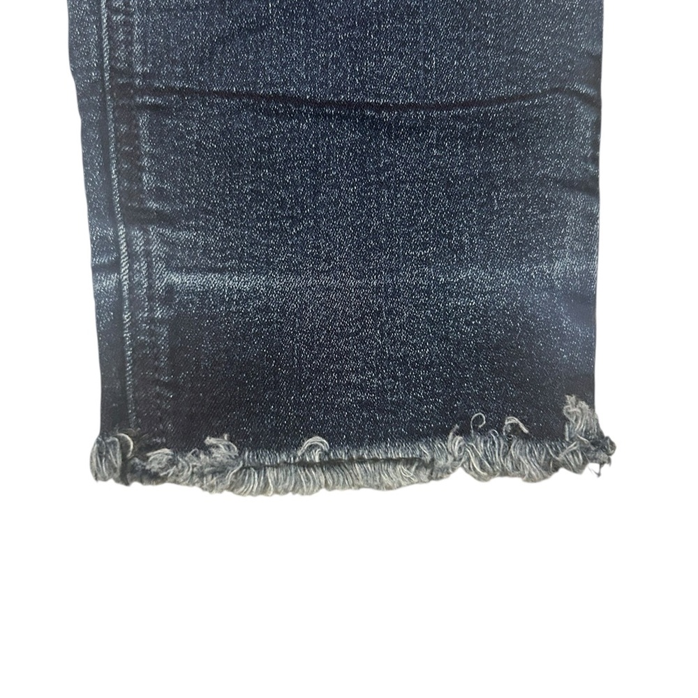 Old Navy Women’s Rockstar Indigo Distressed Cuff Super Skinny‎ Ankle Jeans 10 - Picture 6 of 8
